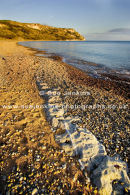 rock exposure through beach